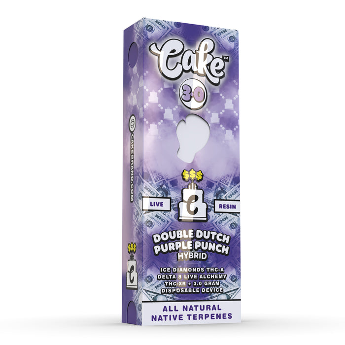 Cake - $$$ Disposable Vape 3g - Double Dutch Purple Punch