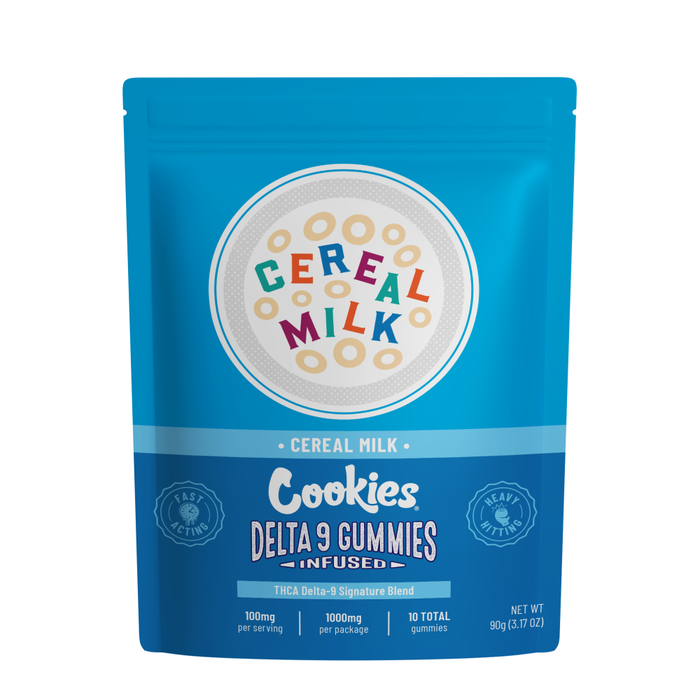 Cookies - D9 THC Gummies - Cereal Milk - 1000mg - 10ct