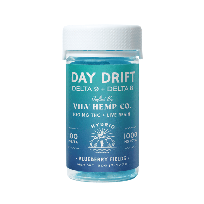 Viia - Day Drift 100mg Delta 9 + Delta 8 THC Gummies