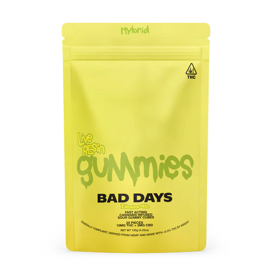 Bad Days - Live Resin Gummies 400mg - Sour Fruits Gummies