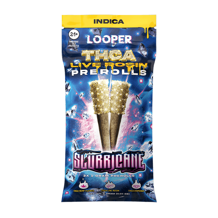Looper - THCA Live Rosin Pre Roll 2pk - Slurricane