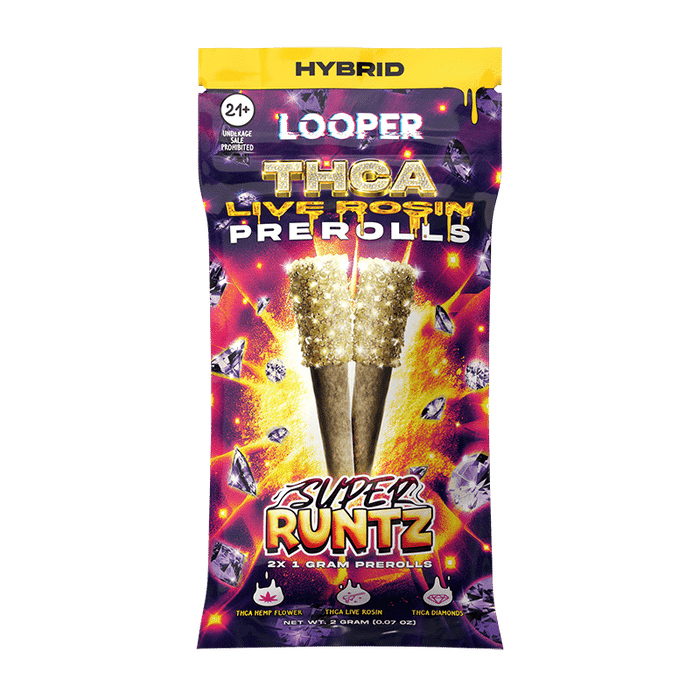 Looper - THCA Live Rosin Pre Roll 2pk - Super Runtz