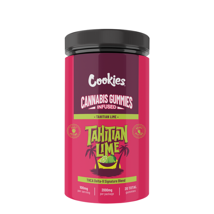 Cookies - D9 THC Gummies - Tahitian Lime - 25ct