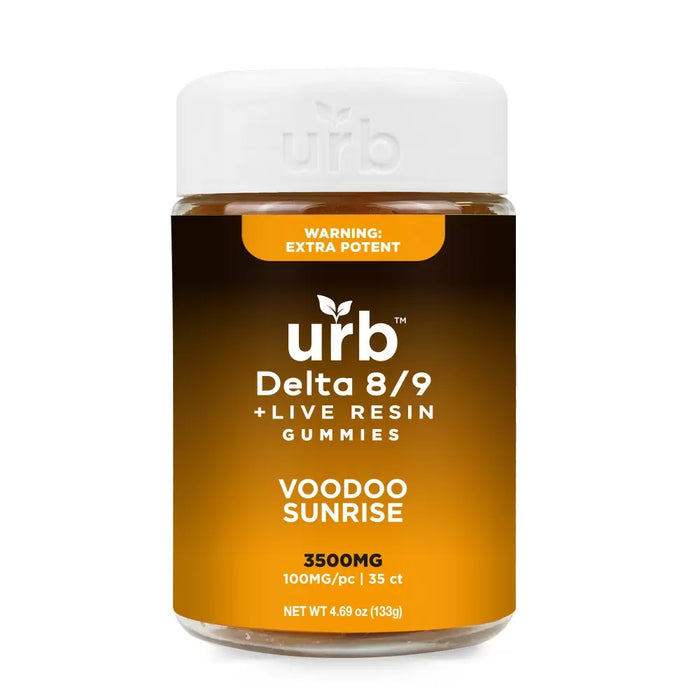URB - Delta 8/9 Live Resin Gummies 3500mg - Voodoo Sunrise