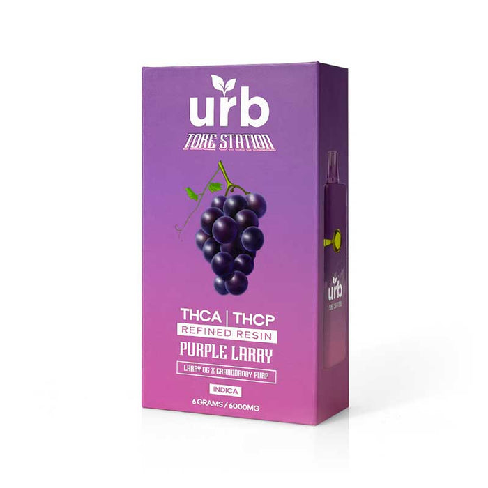 URB - Toke Station THCA 6g Disposable Vape - Purple Larry
