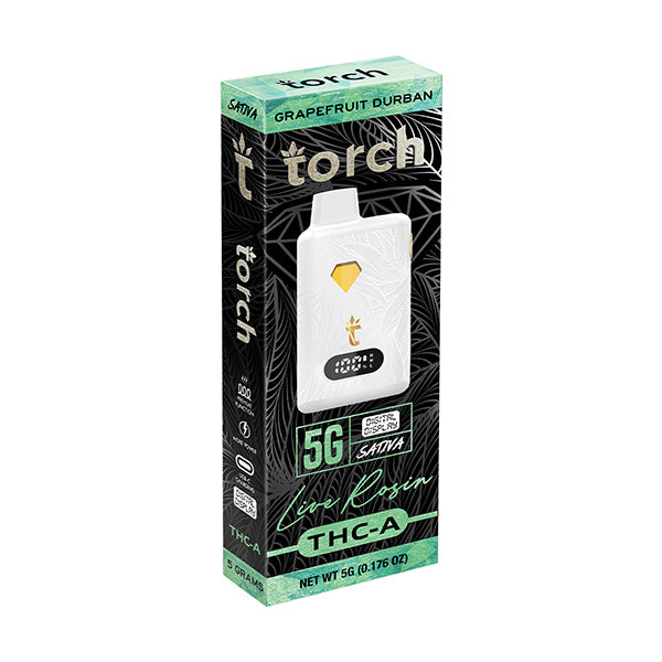 Torch Live Rosin THCa 5g Digital Display Disposable - Grapefruit Durban